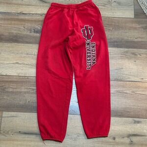 Vintage 1990's Sportswear Indiana University IU Red Sweatpants Jogger Size Small